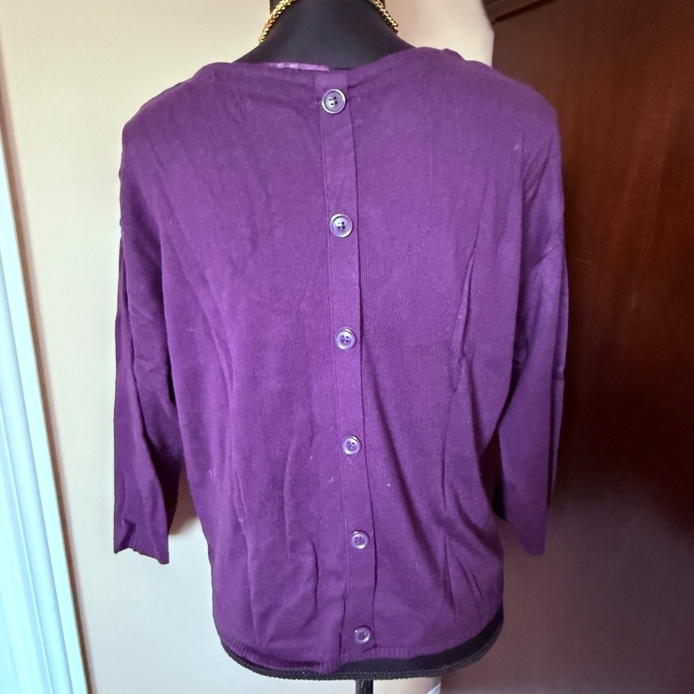 Worthington Cotton-Blend Knit Top - Picture 4 of 9